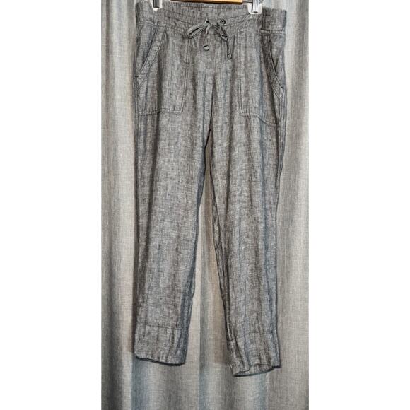 Athleta Women's Cabo Gray Linen Jogger Pants Size 2 - Picture 8 of 9